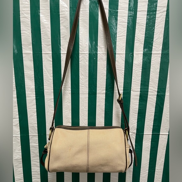 EUC Burberry Blue Label Canvas and Leather Satchel Crossbody - Picture 3 of 15